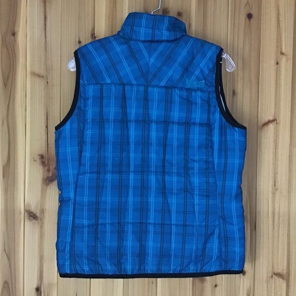 Marker Vest Blue Plaid Winter Jacket Small Like New! - Picture 3 of 16